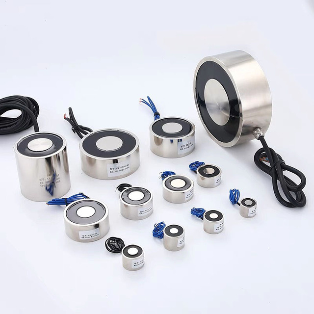 Electromagnet Supplier Wholesale 24V DC Round Shape Holding Force 300kg Electromagnet