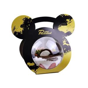 Bán buôn vật nuôi trong suốt rõ ràng nhựa quả bóng tròn giáng sinh bao bì thanh lịch Vòng Vỏ Sò cho hộp giấy - Product Image 1