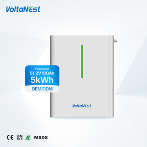 VoltaNest LiFePO4 51.2В 100Ач 5.12кВтч 6000 циклов Защита IP54 Powerwall для домашнего хранения энергии - Product Image 1