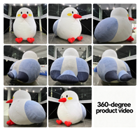 Modèle de mouette géante gonflable personnalisée, peluche gonflable pour publicité, animal gonflable