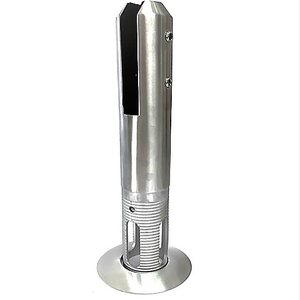 Support de clôture en acier inoxydable marin brillant à double creux <span class=keywords><strong>avec</strong></span> verre encastré, résistant à la brume salée, pour montage sur terrasse de villa de bord de mer ou <span class=keywords><strong>piscine</strong></span> - Product Image 6