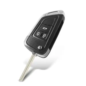 KEYYOU OPEL VAUXHALL Astra J <span class=keywords><strong>Corsa</strong></span> E Insignia Zafira C 315/433MHz ID46 Llave de Coche Plegable Modificada con Control Remoto Negro/Plateado - Product Image 6