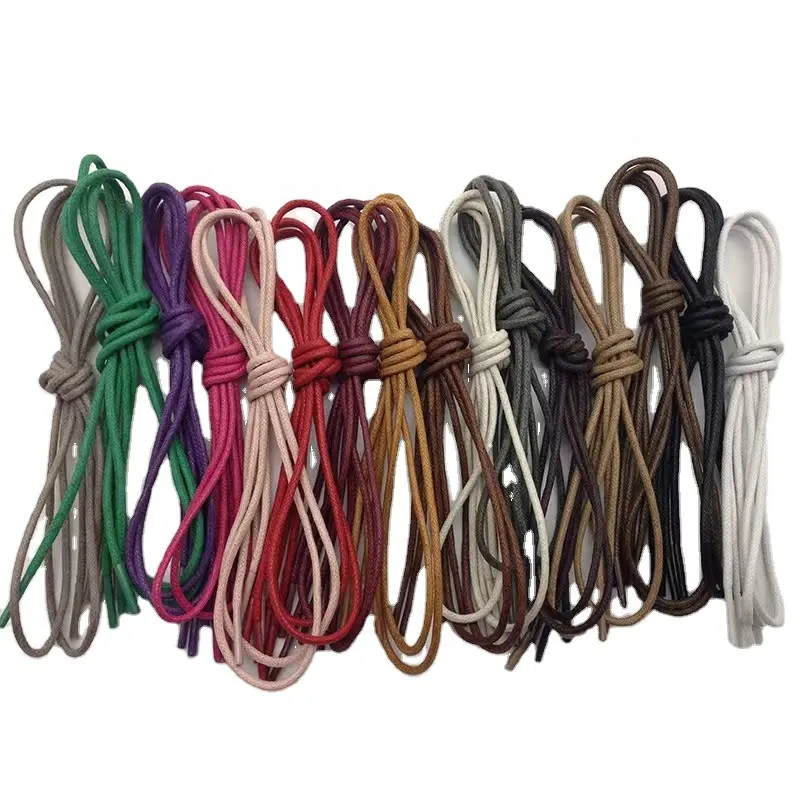 2,5 мм хлопковые Вощеные шнурки, круглые шнурки для обуви из Оксфорда, шнурки для ботинок, водонепроницаемые Вощеные круглые шнурки для платьев