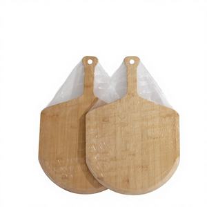 Nouvelles Tendances : Ensemble de 3 Planches à Découper en Bambou Écologiques et Antibactériennes, Spatule à Pizza et Spatule pour Transférer et Servir - Product Image 1