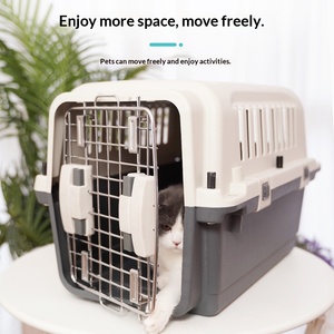 Valise de <span class=keywords><strong>transport</strong></span> pour animaux de compagnie Air China, pour chien ou <span class=keywords><strong>chat</strong></span> de grande taille (Golden Retriever), robuste, antichoc, couleur unie, portable - Product Image 1