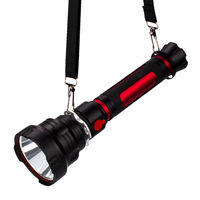 Projecteur LED rechargeable haute performance pour le Moyen-Orient, portée 2 km, haute luminosité, en alliage d'aluminium, étanche IP55, 6000K