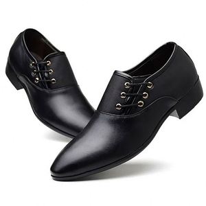 Chaussures décontractées pour hommes à enfiler, 100 % cuir véritable, personnalisation avancée, chaussures de ville à lacets pour hommes de qualité supérieure - Product Image 2