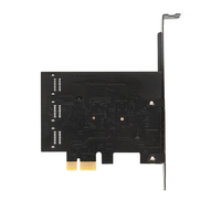 Tarjeta de Expansión SATA III a PCIe 3.0 X1 de 6 Puertos y 6 Gbps, SIN RAID, Adaptador Combinado PCI-E SATA3.0 con Conectores SATA Apilados
