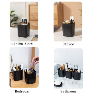Luxe écologique 4 fentes multifonctionnel bureau <span class=keywords><strong>bois</strong></span> stylo support salle de bain bambou naturel <span class=keywords><strong>noir</strong></span> <span class=keywords><strong>porte</strong></span>-<span class=keywords><strong>brosse</strong></span> à dents - Product Image 6