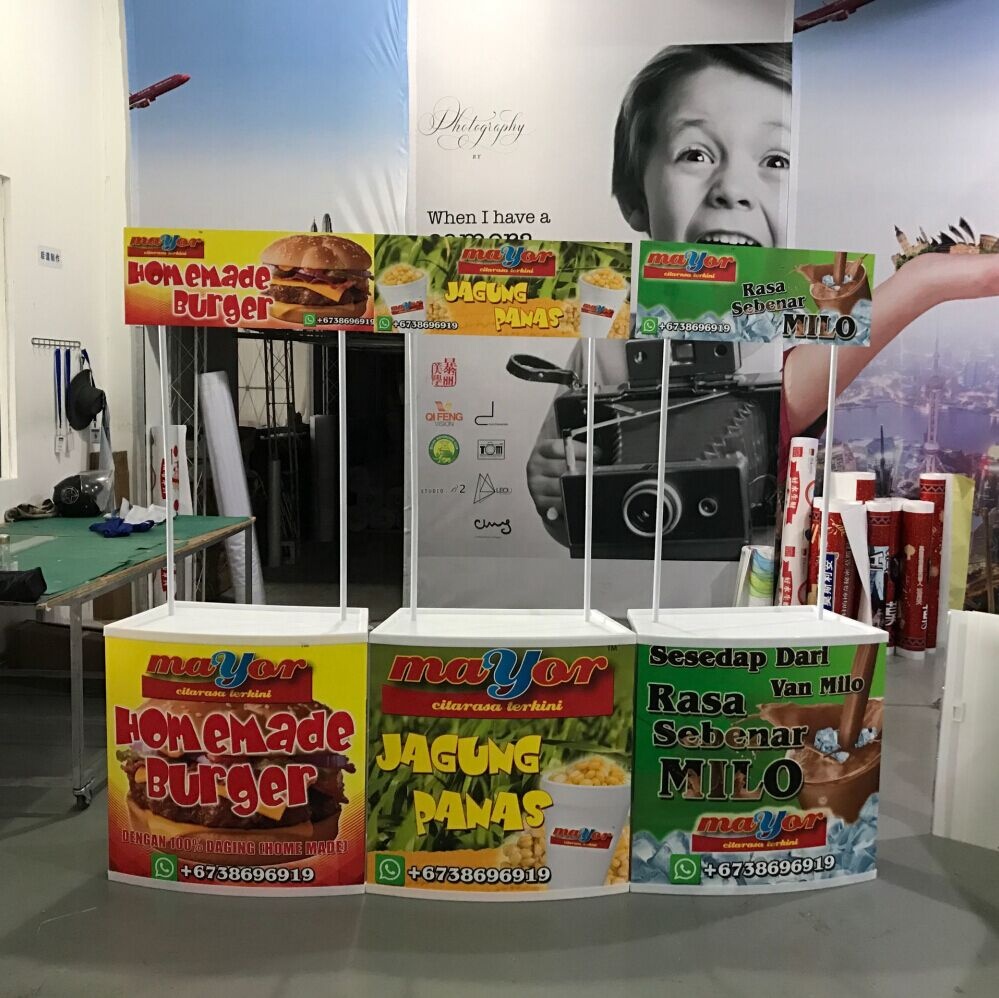 Портативный выставочный стеллаж, портативный стол, устойчивый рекламный стол, рекламный стол для супермаркета