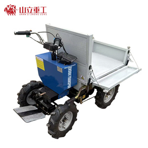 Mini-dumper électrique le plus vendu, capacité 400 kg, autonomie 4h, chariot à main rechargeable 220V pour le transport en jardinage, agriculture et aménagement paysager - Product Image 5