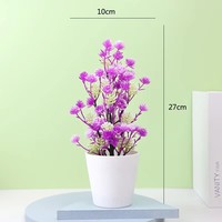 Mini plantes artificielles en pot, petites fausses plantes vertes colorées, pots blancs, écologiques, durables, décoration de bureau à domicile, table, nouvel an