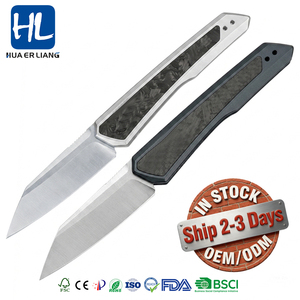 Cuchillo de Bolsillo Plegable HL con Mango de Aleación de Aluminio y Hoja 8CR13 Mov, Tipo Reverse Tonto, para Supervivencia al Aire Libre, Táctico, Camping, Herramienta EDC, DIY, OEM - Product Image 1