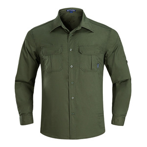 Đào Tạo Đi Bộ Đường Dài Thể Thao Làm Việc Người Đàn Ông Ngụy Trang Dài Tay Áo Áo <span class=keywords><strong>S</strong></span>ơ Mi Mùa Hè Không Thấm Nước Màu Xanh Lá Cây Người Đàn Ông Chiến Thuật Áo <span class=keywords><strong>S</strong></span>ơ Mi - Product Image 4