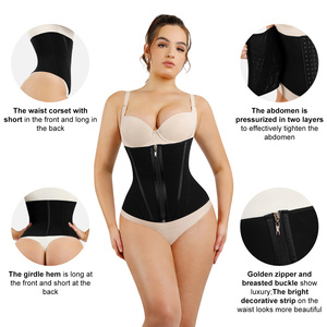 Hexin, venta al por mayor, entrenador de cintura de látex de compresión, cinturón de desgaste, cinturón de barriga adelgazante, fajas colombianas para mujeres, moldeador de cuerpo