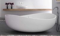 Baignoire d'eau creuse Corina de 16 cm, Surface unie, en forme de bol léger, fabricant
