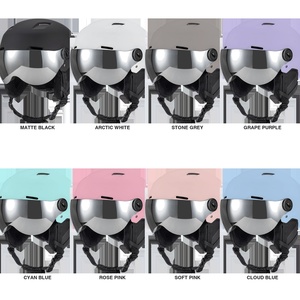 Casco <span class=keywords><strong>de</strong></span> Esquí con Visera Electrochapada Pivotante, 10 Ventilaciones, Carcasa <span class=keywords><strong>de</strong></span> ABS <span class=keywords><strong>de</strong></span> 650g, Forro <span class=keywords><strong>de</strong></span> Felpa Larga, Casco <span class=keywords><strong>de</strong></span> Snowboard para Adultos, 8 Colores, OEM ODM - Product Image 3