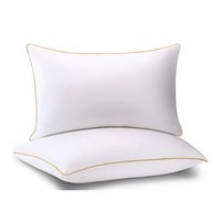 OEM Vente en gros 100% coton Sommeil profond sain Refroidissement Ferme Fluffy Star Hotel Oreiller avec soutien confortable pour le cou