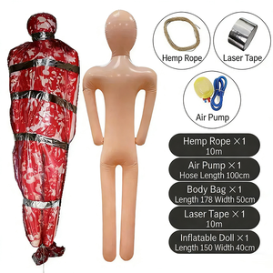 Decorazione di Halloween, cadavere gonfiabile, accessorio horror, <span class=keywords><strong>ornamento</strong></span> da esterno, decorazione sospesa per casa infestata, stanza di fuga, allestimento scenografico. - Product Image 6