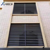 Volets Bahama en aluminium moderne à lamelles horizontales réglables avec isolation thermique pour une utilisation en extérieur et en entrepôt