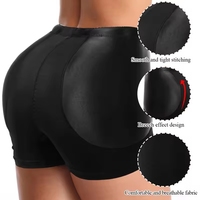 Shorts rembourrés pour femme, rehausseur de fesses respirant, sous-vêtement sculptant les hanches à coutures lisses