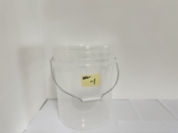 Seau de stockage en plastique recyclable de 20 litres, cylindre rond, qualité alimentaire, hermétique et résistant aux chocs, pour le lavage de voitures et l'utilisation de peinture