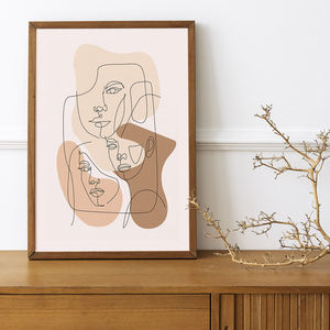 Offre Spéciale : Tableau Mural Moderne sur Toile – <span class=keywords><strong>Affiche</strong></span> Abstraite <span class=keywords><strong>Visage</strong></span> à Ligne Unique <span class=keywords><strong>Noir</strong></span> <span class=keywords><strong>et</strong></span> <span class=keywords><strong>Blanc</strong></span> pour Décoration de Bureau - Product Image 2