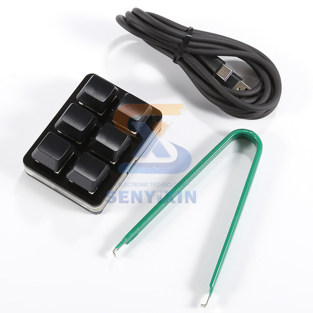 USB Custom Mechanical Keypad Keyboard Macro Programmable Shortcut Key Password Game Assistant 6 Keys