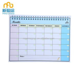 NOUVEAU MAGNETICS Calendriers pliables personnalisés en PLA pour la planification mensuelle, <span class=keywords><strong>hebdomadaire</strong></span> et quotidienne, tableau blanc magnétique pour réfrigérateur, mur, porte - Product Image 5