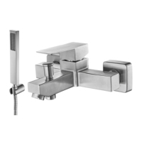 Robinet mélangeur carré moderne en acier inoxydable WY-3205 WY-3201 WY-3201H Ensemble de robinets de salle de bain et de douche WY-3203 WY-3203B WY-3204B