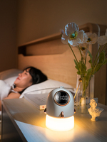 Cadeau de Noël Kawaii Projecteur Staryy Veilleuse Décoration d'intérieur Chambre d'enfant Lampe de lit LED rechargeable Lampe de nuit 3D pour enfants