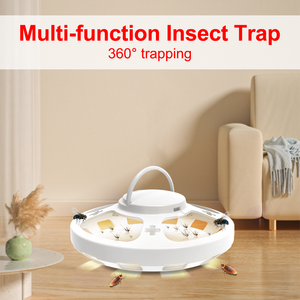 Antiparasitaire intelligent inoffensif USB électrique attirant les insectes livré avec 2 cartes adhésives piège à puces pour l'intérieur de votre maison - Product Image 2