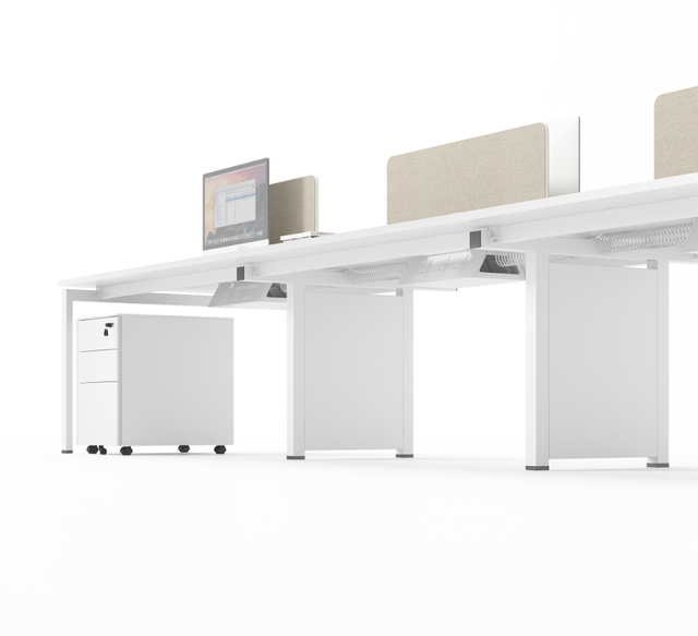 Budget-Friendly Office Workstation with Desk Screen Ideal for Shared Workspaces