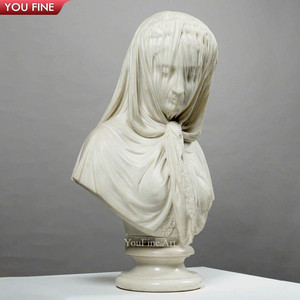 <span class=keywords><strong>Statue</strong></span> de dame élégante en <span class=keywords><strong>marbre</strong></span> naturel sculpté à la main - Product Image 2