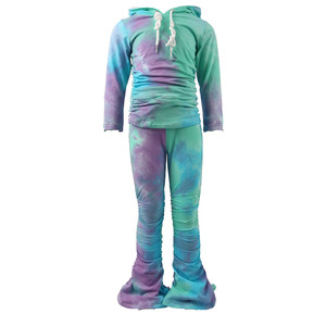 tinte de manga larga Tops + Pantalones <span class=keywords><strong>Niño</strong></span> ropa niños de tinte de corbata <span class=keywords><strong>niño</strong></span> conjunto 100% algodón - Product Image 5