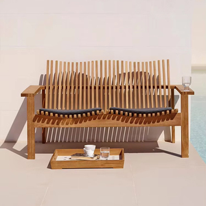 Set di Divani da Giardino in Teak, Arredamento da Esterno per Cortile e Patio, Produttore di Mobili da Giardino - Product Image 6