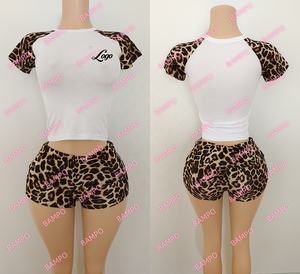 <span class=keywords><strong>Camicia</strong></span> a manica corta <span class=keywords><strong>leopardata</strong></span> <span class=keywords><strong>donna</strong></span> su misura con pantaloni pieghevoli abbigliamento da casa vestito ghepardo stampa <span class=keywords><strong>leopardata</strong></span> Set due pezzi - Product Image 4