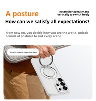 Funda Magnética para Teléfono Móvil con Anillo de Soporte, Resistente a Impactos, Translúcida, con Acabado Mate Similar a la Piel, para Samsung S26 Ultra/S26