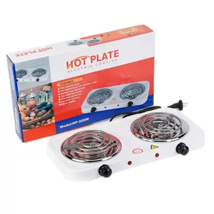 Electric Double Burners Hot Plate Countertop Buffet Stove Heating Plate Outdoor Stove 220V EU Electric Stove