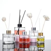 Bouteilles de diffuseur en verre 150ml bouteilles de parfum vides rechargeables en verre de 5oz sans feu pour l'arôme de la maison