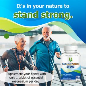 Factory Supply 500mg Magnesium Tablets Improve Muscle Relaxation Promote Heart Health Magnesium <b>Supplement</b> Bone Support Tablets - Product Image 5