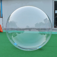 Haute qualité personnalisé gonflable Transparent PVC Transparent gonflable bulle balle Zorb balle Sports nautiques jouet
