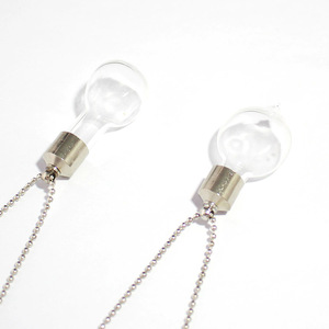 Vendita calda collana fiala di vetro trasparente apribile coperchio a vite cenere che desidera bottiglia catena ciondolo barattoli di profumo collana fai da te per le donne - Product Image 4