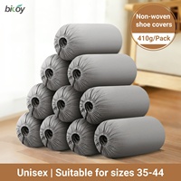 Disposable Non Woven Buckles Closure Customizable Antislip Dustproof Waterproof Shoe Cover