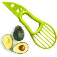 2-In-1 Keuken Fruit Snijgereedschap Plastic Multifunctionele Avocadomes Corer Dunschiller Veilig Voor Groenten En Fruit Scheiding