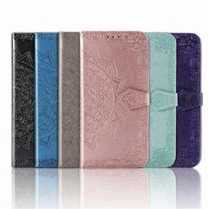 Étui de téléphone en cuir gaufré pour Samsung <span class=keywords><strong>Galaxy</strong></span> S25 Ultra S24 Plus 23 A60 A55 A50 A40 A35 A15 Mandala Flower Folio Flip Wallet - Product Image 2