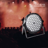 Projecteur de Scène DMX512 pour Mariage et Discothèque, 54 LED RGB 3-en-1, Lumières PAR pour DJ, Concerts, Bars, Fêtes et Boîtes de Nuit