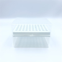 Vente directe usine – Boîte de rangement transparente en PP pour 15 pipettes, 10 ml, personnalisable OEM, pour usage en laboratoire
