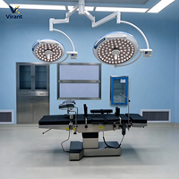 Lampe chirurgicale LED à double dôme sans ombre, équipement d'éclairage professionnel pour interventions en clinique, examen vétérinaire et chirurgie