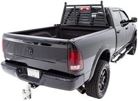 Auvent de voiture réglable en acier à persiennes noires pour benne de pick-up 59"-74.5" de large, ajustement universel, protection de la cabine arrière - Accessoires extérieurs essentiels